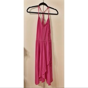 Calypso St.Barth Pink Midi Dress Swarovski Crystal